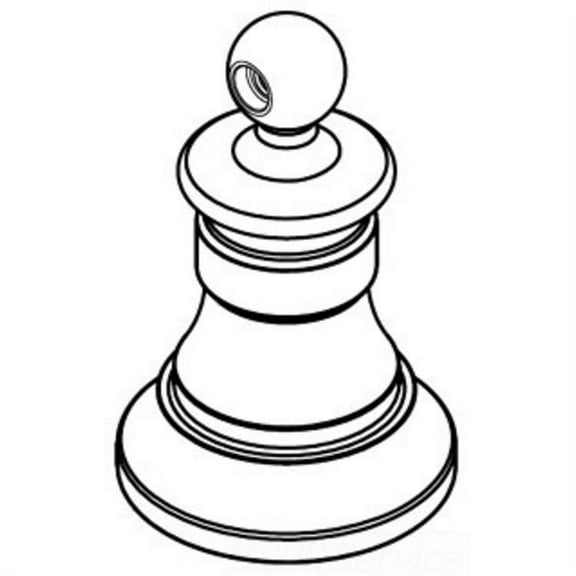 Moen Waterhill Brushed Nickel Hot And Cold Handle Hub Kit - 116629BN