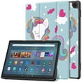 thumbnail image 1 of Étui Intelligent en Cuir PU pour Tablette Amazon Fire HD10 2023 Funda Capa Étui pour Fire Max 11 Fire HD8 PLUS Kindle 11th Gen 2022 Étui DJS Fire HD8 2022, 1 of 6