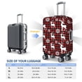 thumbnail image 6 of Daiia Plaid Reindeer Snowflakes Luggage Cover, Thickened Washable Travel Luggage Covers, Elastic Unique Baggage Covers for 18-20 inch Luggage-Large, 6 of 9
