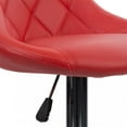 thumbnail image 2 of Air Lift Adjustable Swivel Bar Stools With Seat Back Pad, Set Of 2, 2 of 8