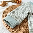 thumbnail image 6 of PEASKJP Rompers Baby Baby Boy Rompers Cotton Clothes Rompers for Newborn Infant and Baby Boy Light Green,0-3 Months, 6 of 7