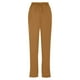 thumbnail image 5 of Pantalones informales de lino para mujer - Cintura alta elástica con bolsillos, 5 of 6
