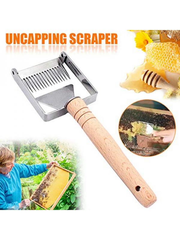 Stainless Steel Bee Hive Uncapping Honey Fork Scraper Shovel Beekeeping Tool Hot
