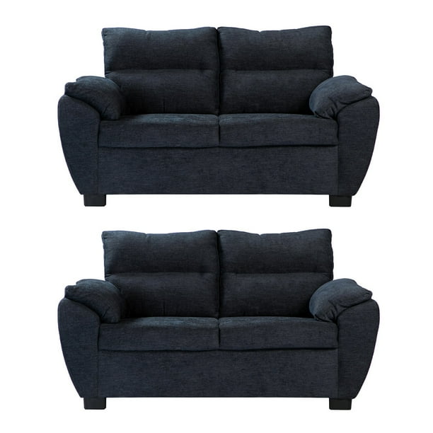 Sala 2-2 TRINITY Venecia ( 2 piezas Love Seat ) Azul Noche