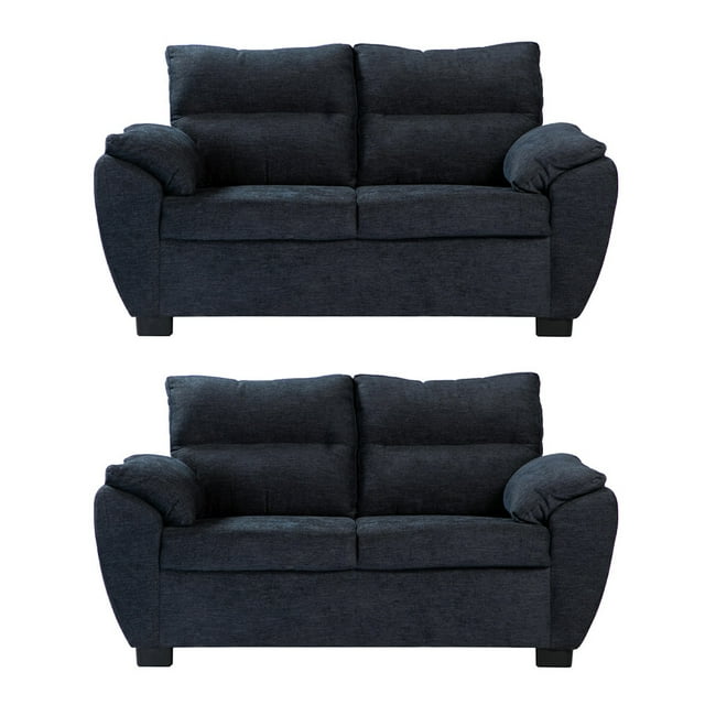 Sala 2-2 TRINITY Venecia ( 2 piezas Love Seat ) Azul Noche