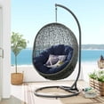 thumbnail image 2 of Modway Chaise Balançoire de Patio Extérieur avec Support en Gris Marine, 2 of 9