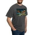 thumbnail image 4 of CafePress - Vintage Santa Sleigh T Shirt - Mens Comfort Colors Shirt, 4 of 5
