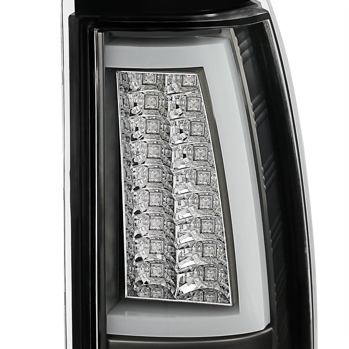 AKKON - For 1999-2002 Silverado 1500 2500 | 1999-2006 Sierra Pickup Truck Tube LED Black Tail Lights Brake Lamps Pair