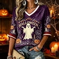 thumbnail image 7 of CFXNMZGR Womens Fall Clothes Halloween Shirts Womens Witch Tshirts They Missed One Shirt Spooky Tee Tops (Dark Purple,4XL), 7 of 7