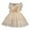 Khaki, variant on Mesh Princess Dress Girls V Neck Sleeveless Ruffle Tiered Fairy Dresses Wedding Party Outfits (3 Years, Pink)