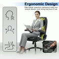 thumbnail image 2 of AFO Big and Tall Ergonomic Office Chair, High-Back Executive Leather Chair with Adjustable Armrests, Black, 2 of 7