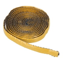 Wood Stove Gasket, 3/8" x 1/8" x 79" Flat Graphite Fiberglass Self Adhesive High-Temperature Resistance Seal Rope for Stoves Fireplace Door, Black