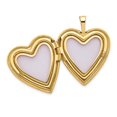 thumbnail image 6 of Auriga Fine Jewelry 14K Yellow Gold 20mm Plain Heart Locket (L- 24mm, W-20mm) for Women, 6 of 6