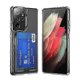 thumbnail image 1 of For Samsung Galaxy S21 Ultra 5G Crystal Clear Wallet Air Bag Phone Case, 1 of 5