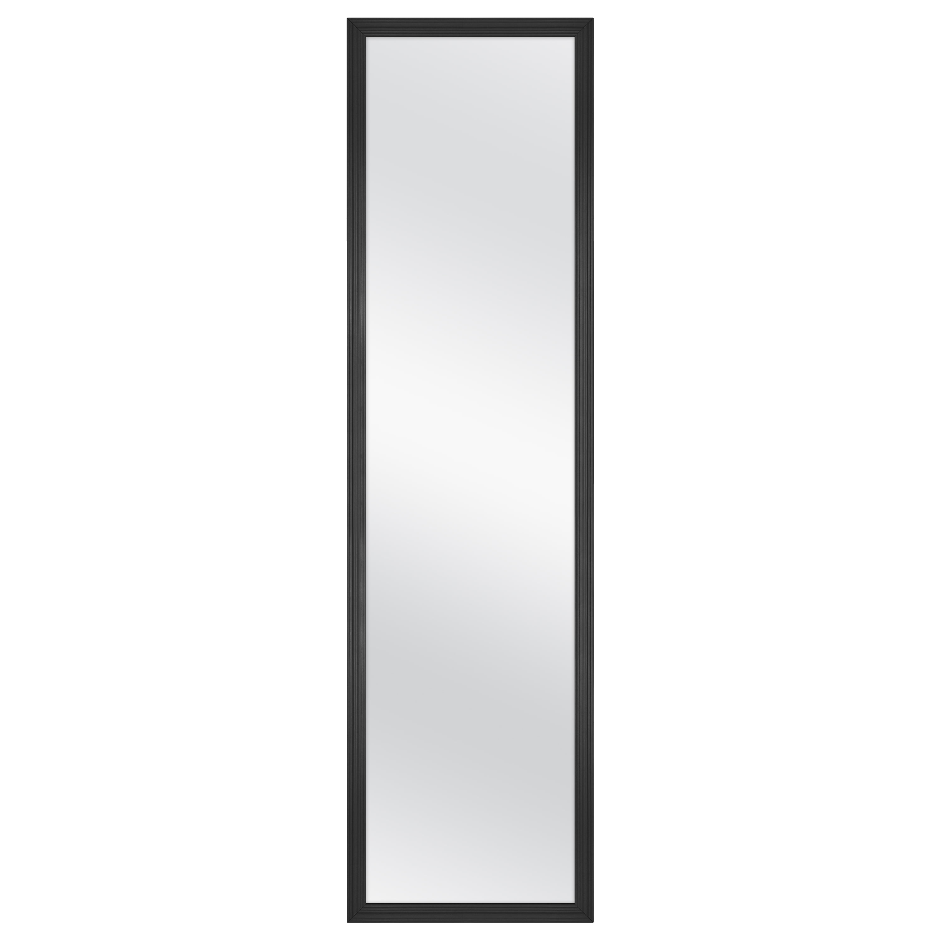 Mainstays Door Mirror, 13.38IN X 49.38IN, Black Finish