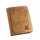 thumbnail image 4 of Cartera para hombre corta de piel mate tipo dólar, estilo retro, con descuento, vertical, para múltiples tarjetas, 4 of 5