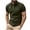 Army Green, variant on IYTR Mens Leisure Zipper Shirt With Pocket Casual Solid Color Comfy Summer Fashion Short Sleeve Shirts Loose Lightweight Tops Lapel Black XL