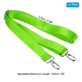 thumbnail image 2 of Unique Bargains Sangle d'Épaule de 59 Pieds, 2 Pcs Sangle de Remplacement en Nylon Réglable de 0,98 Pieds de Largeur avec Crochets Pivotants, Vert Fluorescent, 2 of 5