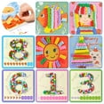 thumbnail image 1 of DIY Craft Kit Creative Pompom Educational Handmade Kit Craft Supplies for Kids, 1 of 9