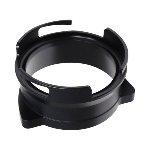 Bearachild Anillo de dosificación de polvo de café, adaptador de fabricación giratorio, anillos anticaída de orejas, utensilios de cocina para Juegos de servir café y té Negro Bearachild HA064611-01
