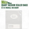 thumbnail image 4 of LEM Products MaxVac Quart Vacuum Sealer Bags, 8 x 12 Inch, 100 Count, 4 of 10