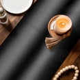 thumbnail image 3 of Black Ombre Table Runner 108 Inches, Farmhouse Black Gradient Color Aesthetic Bed Runner Dresser Scarves Tabletop for Indoor Outdoor Parties/Ceremony/Banquet, 13"x 108", 3 of 9