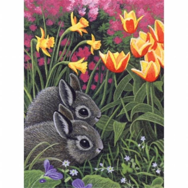 Junior Small Paint By Number Kit 8.75''X11.75''-Spring Bunnies