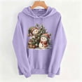thumbnail image 5 of Zynoxe Womens Ugly Christmas Sweatshirt Adjustable Drawstring Hooded Sweatshirt Casual Long Sleeve Pullover Hoodie Fashionable Print Sweatshirt for Women with Kangaroo Pocket M, 5 of 6