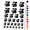 Black, variant on Squirrel Holding Acorn Water Resistant Temporary Tattoo Set Fake Body Art Collection - Light Pink