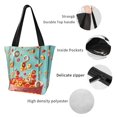 thumbnail image 4 of Fotbe Floating Colorful Cereal Bolsa de Playa con Estampado, Bolsa de Hombro, Bolsa de Mano Espaciosa, Bolsa de Viaje Ligera, Bolsa de Compras Versátil, 4 of 6