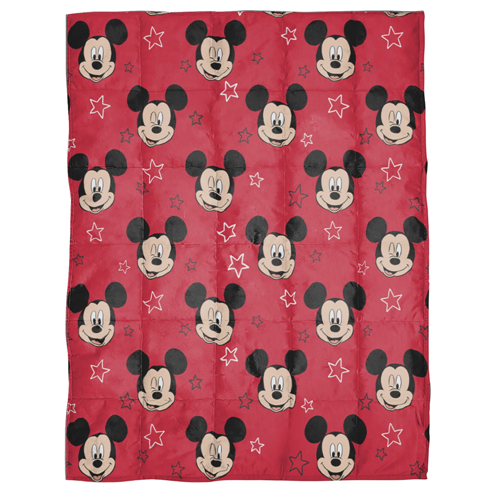 Mickey Red Faces Weighted Blanket 4.5 lb, 36" x 48"