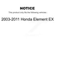 thumbnail image 2 of Transit Auto Front Wheel Bearing Disc Brake Rotors and Semi-Metallic Pads Kit for Car 2003-2011 Honda Element EX KBB-102670, 2 of 11