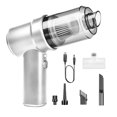 thumbnail image 2 of Aspiradora de mano inalámbrica para coches pequeños, 120 W, 40 000 RPM, portátil, 18 cm x 15,8 cm Blanco, 2 of 9