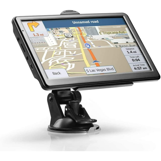 Navegación GPS para automóvil, última versión 2020, pantalla táctil de 7 pulgadas, 8 GB, sistema de navegación con recordatorio de dirección paso a paso con voz real para conductores de camiones,