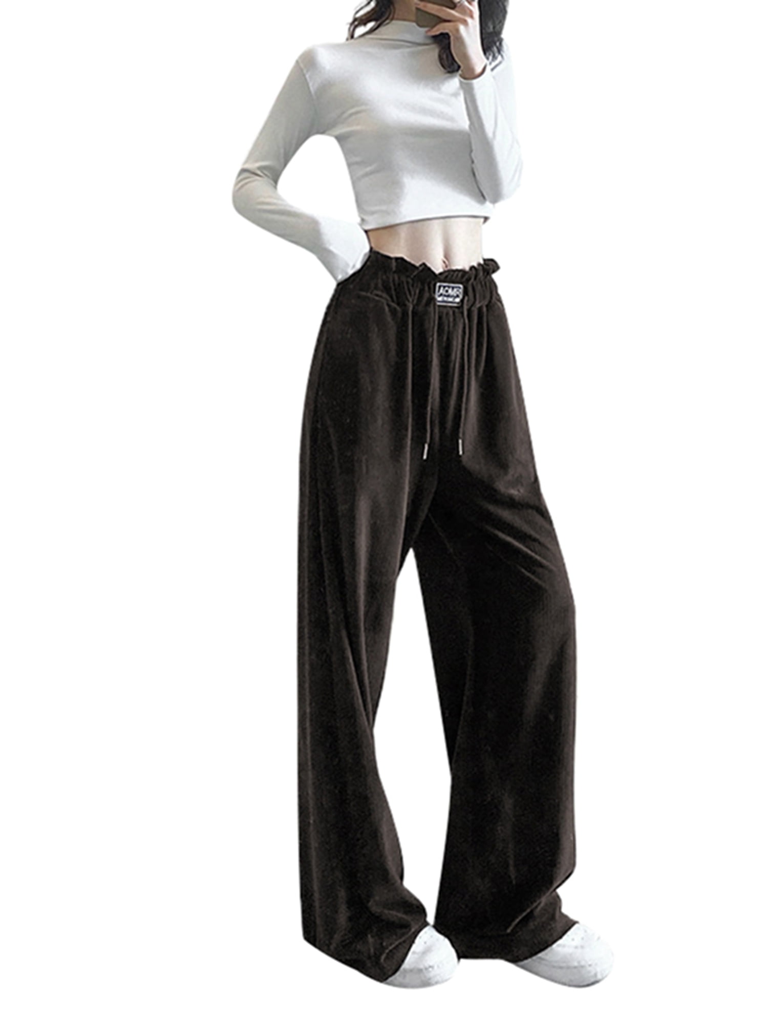Faithtur Women Casual Straight Pants 