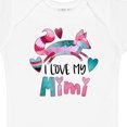 thumbnail image 4 of Inktastic I Love My Mimi Pink and Blue Fox with Hearts Boys or Girls Baby Bodysuit, 4 of 5