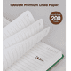 thumbnail image 4 of Cuaderno Pasta Dura Libreta Escolar 200 Páginas Pluma Regalo Xtellar verde, 4 of 4