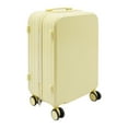 thumbnail image 4 of TFCFL 24" Travel Luggage Suitcase Yellow Portable Trolley Case with Cup Holder & Password Lock, 4 of 15