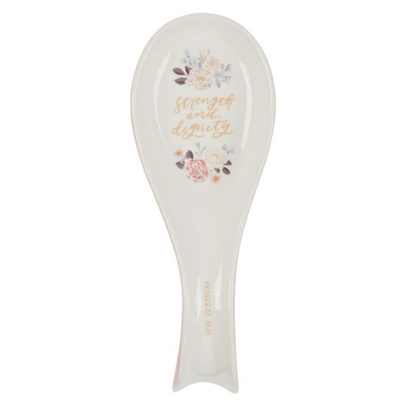 Spoon Rest Strength & Dignity Prov. 31:25, (Hardcover)