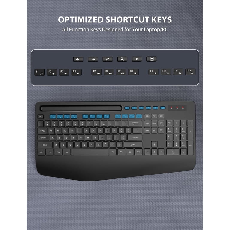 Wagpak Wireless Keyboard & Mouse Combo 2-Pack, 111-Key photo 7
