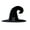 Black, variant on Kids Halloween Witch Hat Velvet Elf Wizard Hat – Sparkly Crooked Horn Design for Party, Trendy Stuff Fashion Accessories Birthday Gifts for 3 Year Girls and Boys