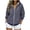 Navy*essentials hoodie, variant on Kinrui Womens Zip Up Striped Hoodies Casual Long Sleeve Thin Fleece Lined Sweatshirts Fall Winter Track Jackets with Pockets 2XL