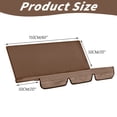 thumbnail image 3 of 600D Thicken Oxford Swing Seat Replacement Cover For Outdoor Patio Swing Porch Swing Cover Replacement Garden Rocking Chair Cushions Covers Swing Seat Replacement Brown 60*20*20 In, 3 of 9