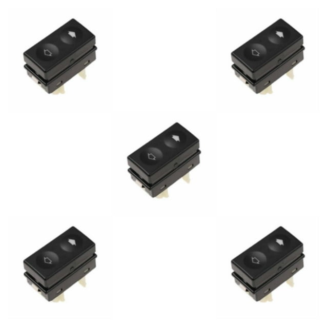 Transemion Power Window Control Switch for E36 318i 328i 320i 325i M3 Z3 Seamless Operation Type1 5PCS