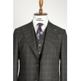 thumbnail image 2 of Suit, Vest Dovetail Collar Slim Fit 100% Handmade Black Stylish Men's Business Suit, 2 of 4