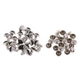thumbnail image 2 of Rongfmy 20 Sets Plastic Turquoise Rivets Studs for Bag DIY Leather Craft - Black, 7mm, 2 of 6
