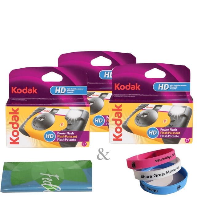 Kodak Power Flash Appareil Photo pour Photos HD (Lot de 3) Plus Deux Articles Bonus