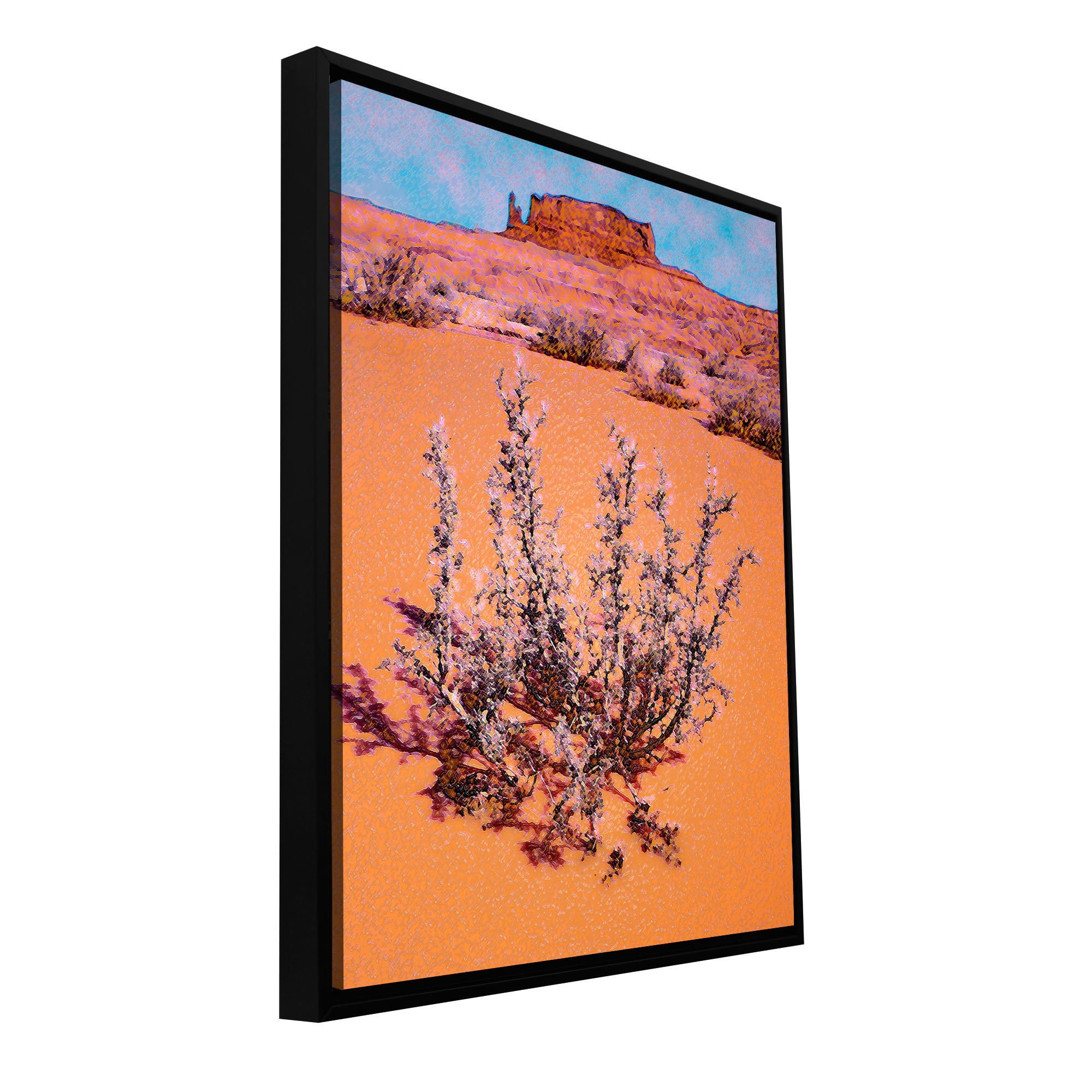 Dean Uhlinger "After Desert Rain" Floater-Framed Gallery-Wrapped Canvas