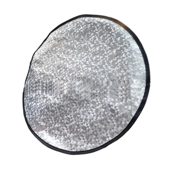 Car Interior Accessory Heat Reflective Steering Wheel Sun Shade Cover 43cm Round Shield for SUV Truck Van - Triple Layer for Summer Sun