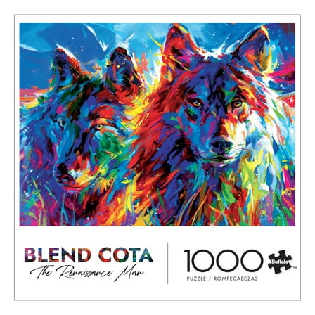 Buffalo Games Wolves True Love 1000-Piece 26.75 x 19.75-inch Interlocking Jigsaw Puzzle for Adults Ages 14 